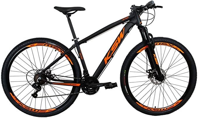 Bicicleta aro 29 KSW Cambios Shimano 24V Freio Hidraulico 1