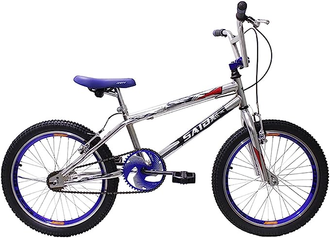 Bicicleta Aro 20 Bmx Cross Freestyle Cromada Aero