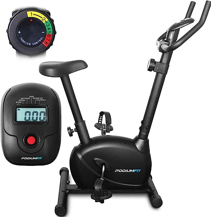 Bicicleta Ergometrica Podiumfit V100 Magnetica 8 Cargas Silenciosa 1