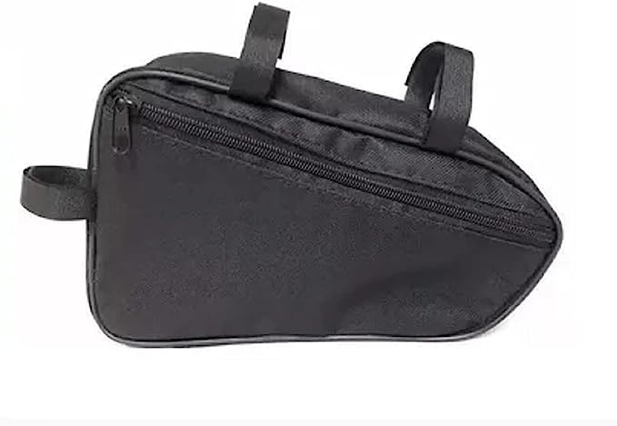 Bolsa Triangular De Quadro Para Bicicleta Preta