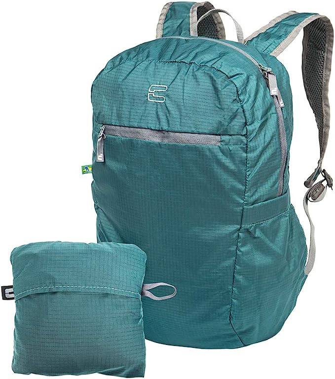 Mochila dobravel Trip 23L CURTLO cor verde petroleo Unico