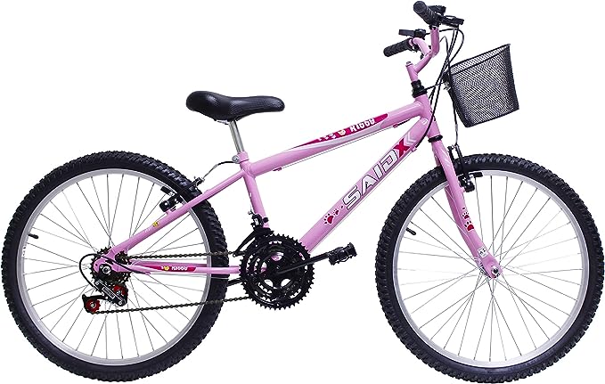 Bicicleta Aro 24 Feminina 18 Marchas Kitty