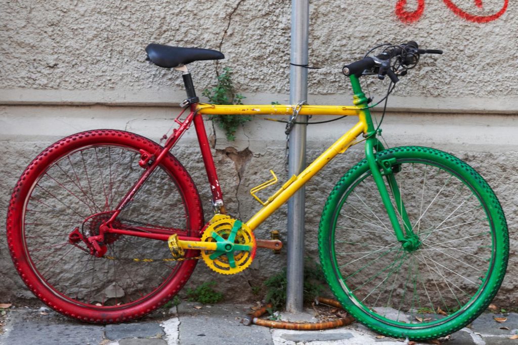 Como pintar bicicleta com spray Passo a Passo 1