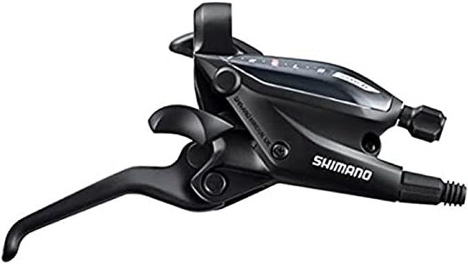 SHIMANO Alavanca de engrenagem freio direita ST EF505 9 velocidades preta 2020 Preto. SHIMANO ST EF505 Schalt Bremshebel Rechts 9 Fach schwarz 2020 Schalthebel