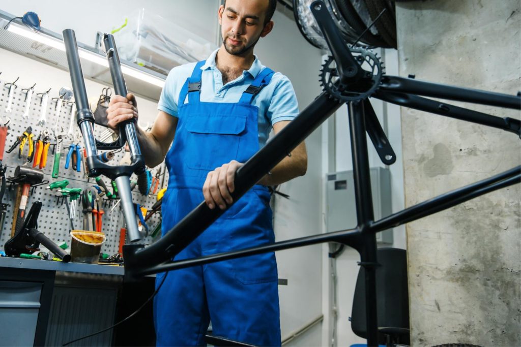 Como montar uma bicicleta que vem na caixa Guia 2